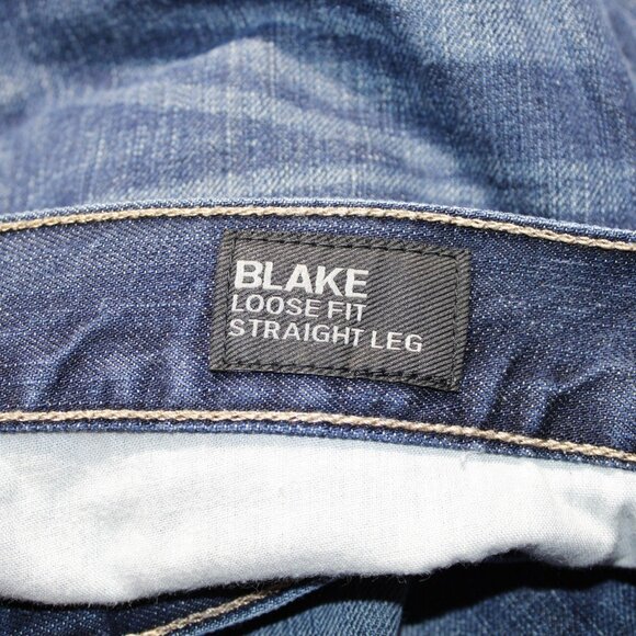 Express Blake Loose Fit Straight Leg Jeans - Picture 8 of 12